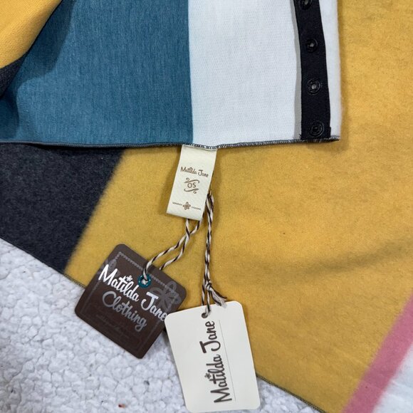 Matilda Jane Lyndon Snap Scarf Multi Color Stripe One Size Comfy Warm NEW - Picture 6 of 6